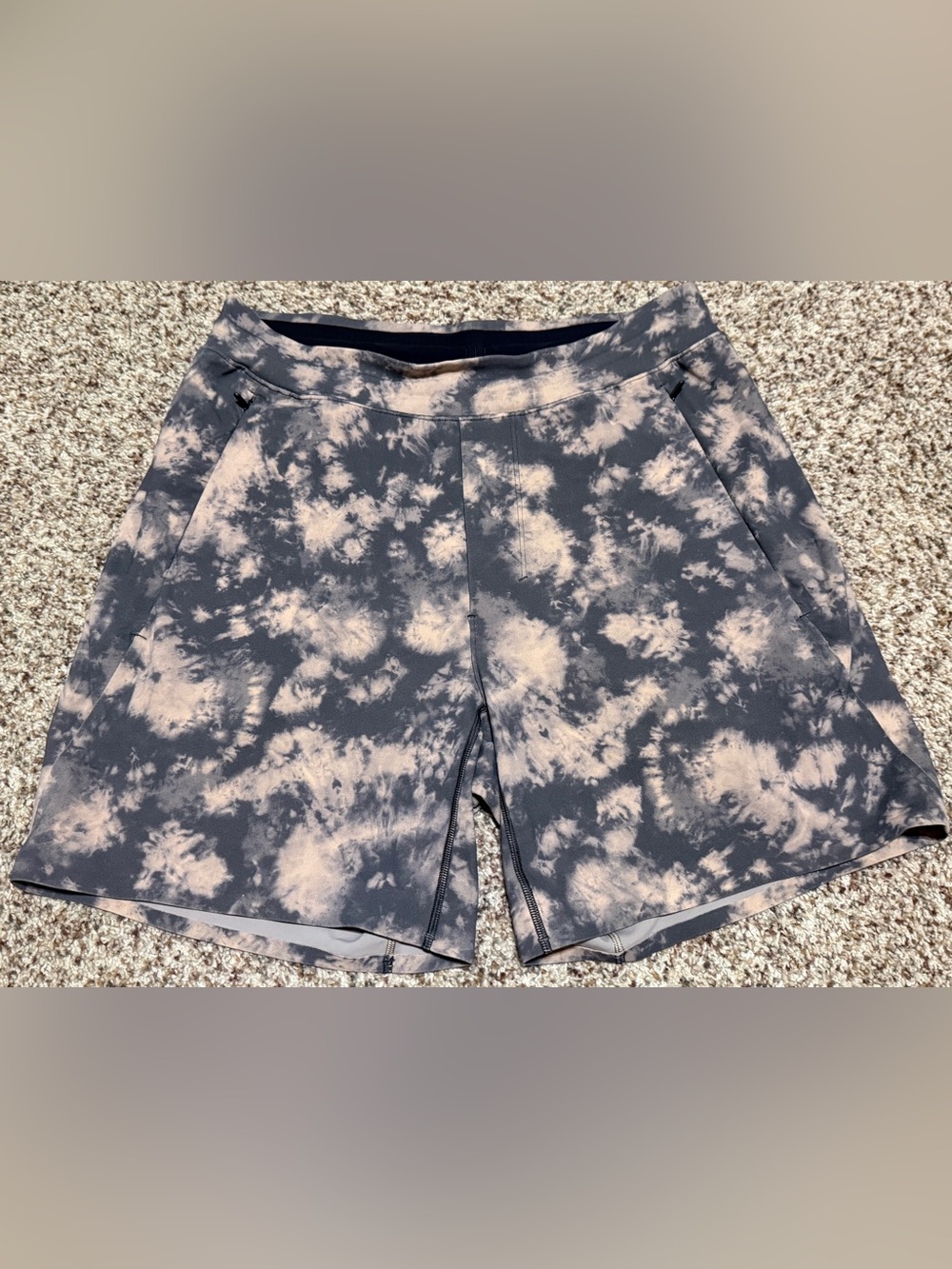 Lululemon Balancer Shorts 6” Inseam Everlux Camo Dye Mens Small Flaws